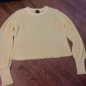 Yellow see through sweater